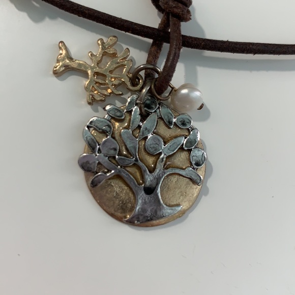 Necklace with Tree Pendant - Picture 2 of 5